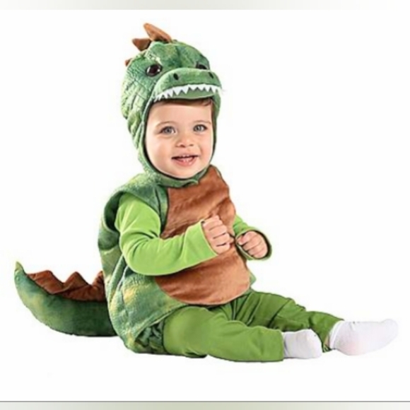 "Spirit" Baby's 12-18 Months Soft Green Plush Dinosaur Costume - Picture 1 of 5